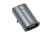 USB Kabel - Wozinsky WPKF-01 USB-C - USB-C 40Gb/s 240W 8K OTG Angled Adapter - Gray - 5907769383984
