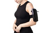 Handys - Anderes Zubehör - Wozinsky WSDB-B armband phone bag for running - black - 5907769384615