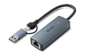Netzwerkadapter (Netzkarte, Druckserver, u.s.w.) - Lindy USB 3.2 Gen 1 to 5G Ethernet Converter - 43415