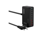 Handys - Adapter und Ladegeräte - Wozinsky WSL-440 440W Gan QC3 Charging Station - Black - 5907769385070