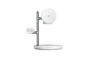Handys - Adapter und Ladegeräte - Joyroom JR-W23 Qi2 4-in-1 desktop charger with built-in inductive night light - white - JR-W23