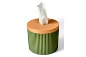 Einrichtung - Simiu Paper Dispenser - Round - Olive Green/Beige - 13.5cm - 5714255011609