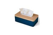 Einrichtung - Simiu TISSIVA - Paper Dispenser - Square - Navy Blue/Beige - 25 x 14cm - 5714255011722