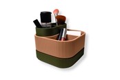Einrichtung - Simiu STACKSEY CUBE - Makeup Stand - Olive/Beige - 13 x 16cm - 5714255011999