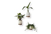 Einrichtung - Simiu Flower Pot Hiders For Wall - White/Mocha - 3 pcs - 8cm high - 5714255012118