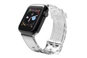 Smartwatch - Accessories - Hurtel Silicone Strap Bracelet Bracelet Strap Light for Apple Watch 38 / 40 mm - Black - 5907769332777