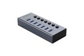 USB-Hubs - ORICO BT2U3-7AB Hub 7x USB-A 3.0 with switches - gray USB-Hubs - USB 3.0 - 7 - Grau - BT2U3-7AB-EU-GY-BP