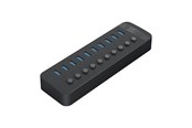 USB-Hubs - ORICO CT2U3-10AB 10x USB-A 3.0 Hub with Switches - Black USB-Hubs - USB 3.0 - 10 - Schwarz - CT2U3-10AB-EU-BK-BP