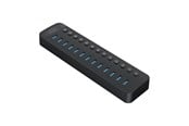 USB-Hubs - ORICO CT2U3-13AB 13x USB-A 3.0 Hub with Switches - Black USB-Hubs - USB 3.0 - 13 - Schwarz - CT2U3-13AB-EU-BK-BP