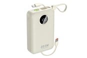 Powerbank (Akku) - Dudao K14+ Powerbank 20000mAh 22.5W USB-C / USB-A / Built-in Lightning and USB-C Cables - White Powerbank (Akku) - Weiß - 20000 mAh - 6977196680023