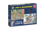 Puzzle - Jumbo Jan van Haasteren Jigsaw Puzzle - The Cheese Market & Skutsjesilen - 2x1000 pcs. 2D Puzzles - 1110100646