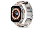 Smartwatch - Accessories - Tech-Protect Line Bracelet for Apple Watch 4 / 5 / 6 / 7 / 8 / 9 / SE / Ultra 1 / 2 (42 / 44 / 45 / 49 mm) - Titanium Orange - 5906203697311