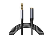 Audio Kabel - Joyroom stereo audio cable AUX 3.5 mm mini jack (male) - mini jack (female) 1.2 m black (SY-A09) - SY-A09 Black
