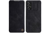 Handys - Cover & Cases - Nillkin Qin Leather Holster Case for Samsung Galaxy A73 Black - 6902048237667