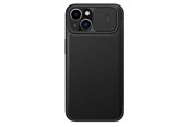 Handys - Cover & Cases - Nillkin Qin Leather Pro Case iPhone 14 Plus Case Camera Cover Holster Cover Case With Flip Black - 6902048249097