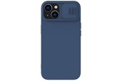 Handys - Cover & Cases - Nillkin  CamShield Silky Silicone Case iPhone 14 Plus Case Cover with Camera Cover Blue - 6902048249301