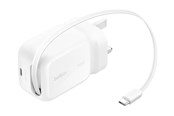 Handys - Adapter und Ladegeräte - Belkin UltraCharge power adapter - retractable GAN - USB-C - 45 Watt - WCH023MYWH