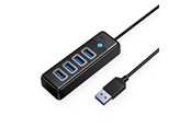 USB-Hubs - ORICO Hub Orico PW4U-U3 USB-A / 4x USB-A 3.0 - black USB-Hubs - USB 3.0 - 4 - Schwarz - PW4U-U3-015-BK-EP-HU