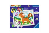 Kreativ-Spiele - Ravensburger CreArt Paint by Numbers - Cat with Butterfly - 120232506