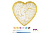 Kreativ-Spiele - Creative Craft Group Unicorn Academy Paint by Number Foil Heart Shape - 166004