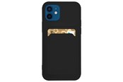 Handys - Cover & Cases - Hurtel Card Case Silicone Wallet Case with Card Slot Documents for Samsung Galaxy A73 Black - 5907769346682
