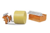 Spielzeugauto - Bruder Accessories: Tractor loading box forks+1round bale - BR2353