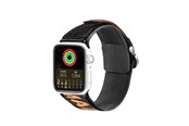 Smartwatch - Accessories - Dux Ducis Strap (Outdoor Version) Apple Watch Ultra Strap SE 9 8 7 6 5 4 3 2 1 (49 45 44 42 mm) Nylon Band Bracelet Black/Orange - 6934913035337