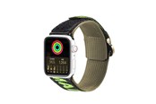 Smartwatch - Accessories - Dux Ducis Strap (Outdoor Version) Apple Watch Ultra Strap SE 9 8 7 6 5 4 3 2 1 (49 45 44 42 mm) Nylon Band Bracelet Black/Green - 6934913035368