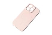 Handys - Cover & Cases - Hurtel MagSafe Compatible Silicone Case for iPhone 15 Plus Silicone Case - Cream - 5907769356889
