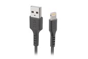 USB Kabel - SBS TECABLEUSBIP589K USB-A - Lightning Cable 1m MFi Certified - Black - TECABLEUSBIP589K