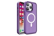 Handys - Cover & Cases - Hurtel Magnetic Color Matte Case for iPhone 15 Plus - Purple - 5907769357114
