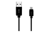 USB Kabel - SBS TECABLEMICROC15K USB-A - USB-C Cable 1.5m - Black - TECABLEMICROC15K