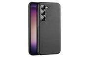 Handys - Cover & Cases - Dux Ducis Grit Samsung Galaxy S23+ Elegant Faux Leather Case Black - 6934913030363