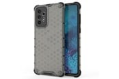 Handys - Cover & Cases - Hurtel Honeycomb Case Armored Cover with a Gel Frame for Samsung Galaxy A73 Black - 5907769339738
