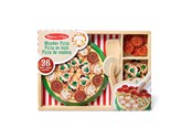 Holzspielzeug - Melissa & Doug Food Play Wooden Pizza - 6074863