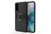 Handys - Cover & Cases - Hurtel Ring Armor Tough Hybrid Case Cover + Magnetic Holder for Samsung Galaxy S22 + (S22 Plus) Black - 5907769339967