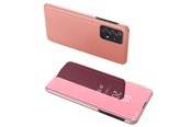 Handys - Cover & Cases - Hurtel Clear View Case Flip Cover for Samsung Galaxy A73 Pink - 5907769340017