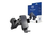 Handys - Anderes Zubehör - 3mk Drive & Charge car phone holder for grille/window/cockpit with inductive charger - black - 5903108487139