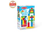 Bausets - Melissa & Doug Wooden Blocks 100pcs - 6073056