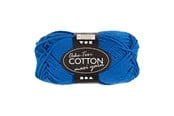 Kreativ-Spiele - Creativ Company Cotton yarn Size 8/8 L: 80-85 M Cobalt Blue - 50gr. - 461270