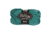 Kreativ-Spiele - Creativ Company Cotton yarn Size 8/8 L: 80-85 M Petrol - 50gr. - 461010