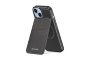 Handys - Cover & Cases - Dux Ducis Rafi Mag Wallet Case with 3-in-1 Stand for iPhone 15 Plus with MagSafe and RFID Lock - Black - 6934913024386