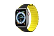 Smartwatch - Accessories - Dux Ducis Apple Watch SE 9 8 7 6 5 4 3 2 1 (41 40 38 mm) Strap (LD Version) - Black & Yellow - 6934913027844