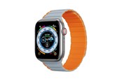 Smartwatch - Accessories - Dux Ducis Apple Watch SE 9 8 7 6 5 4 3 2 1 (41 40 38 mm) Strap (LD Version) - Gray-Orange - 6934913027868