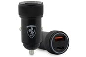 Handys - Adapter und Ladegeräte - Ferrari PD-QC 3.0 20W Fast Charge Car Charger - Black - 3666339121266