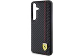 Handys - Cover & Cases - Ferrari Carbon Printed Line Case for Samsung Galaxy S24 - Black - 3666339242442