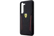 Handys - Cover & Cases - Ferrari Carbon Contrast Edges Case for Samsung Galaxy S23+ - Black - 3666339114619