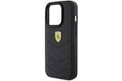 Handys - Cover & Cases - Ferrari Quilted Metal Logo iPhone 15 Pro Case - Black - 3666339171056
