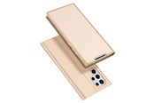 Handys - Cover & Cases - Dux Ducis  Skin Pro Holster Case Flip Cover Samsung Galaxy S22 Ultra Gold - 6934913044117