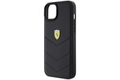 Handys - Cover & Cases - Ferrari Quilted Metal Logo Case for iPhone 15 Plus - Black - 3666339171049